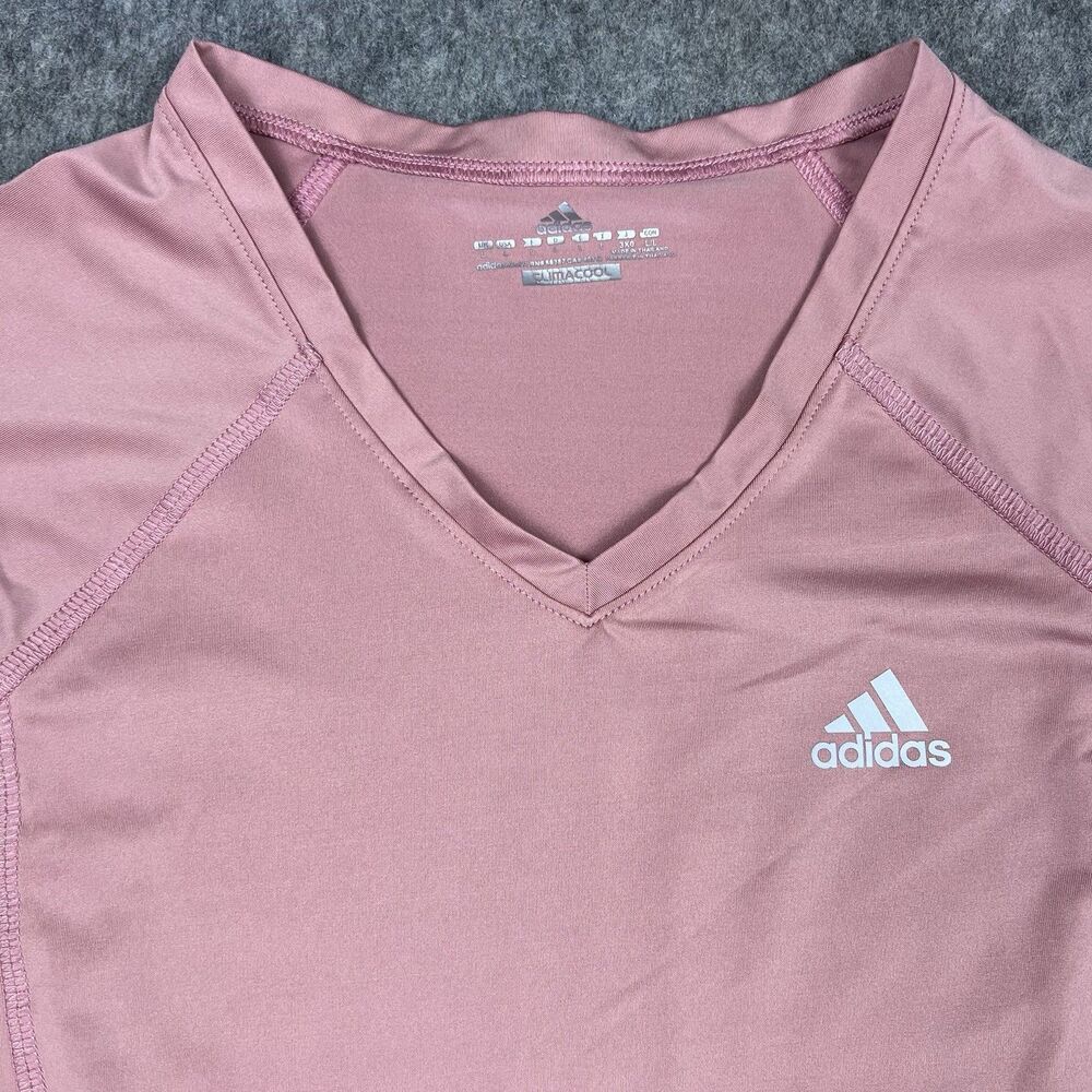 Lot Of 3 Adidas Women's Performance T-Shirt Climacool Essentials V-Neck Size L - Picture 4 of 14